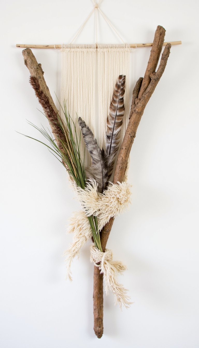 10. Nature Weaving on a Stick Loom