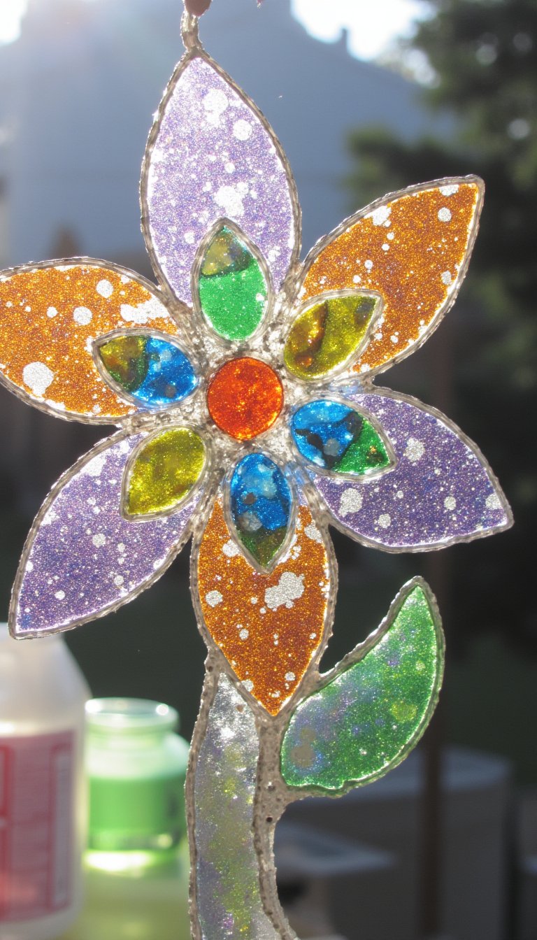20. Glue Gun Sun Catchers