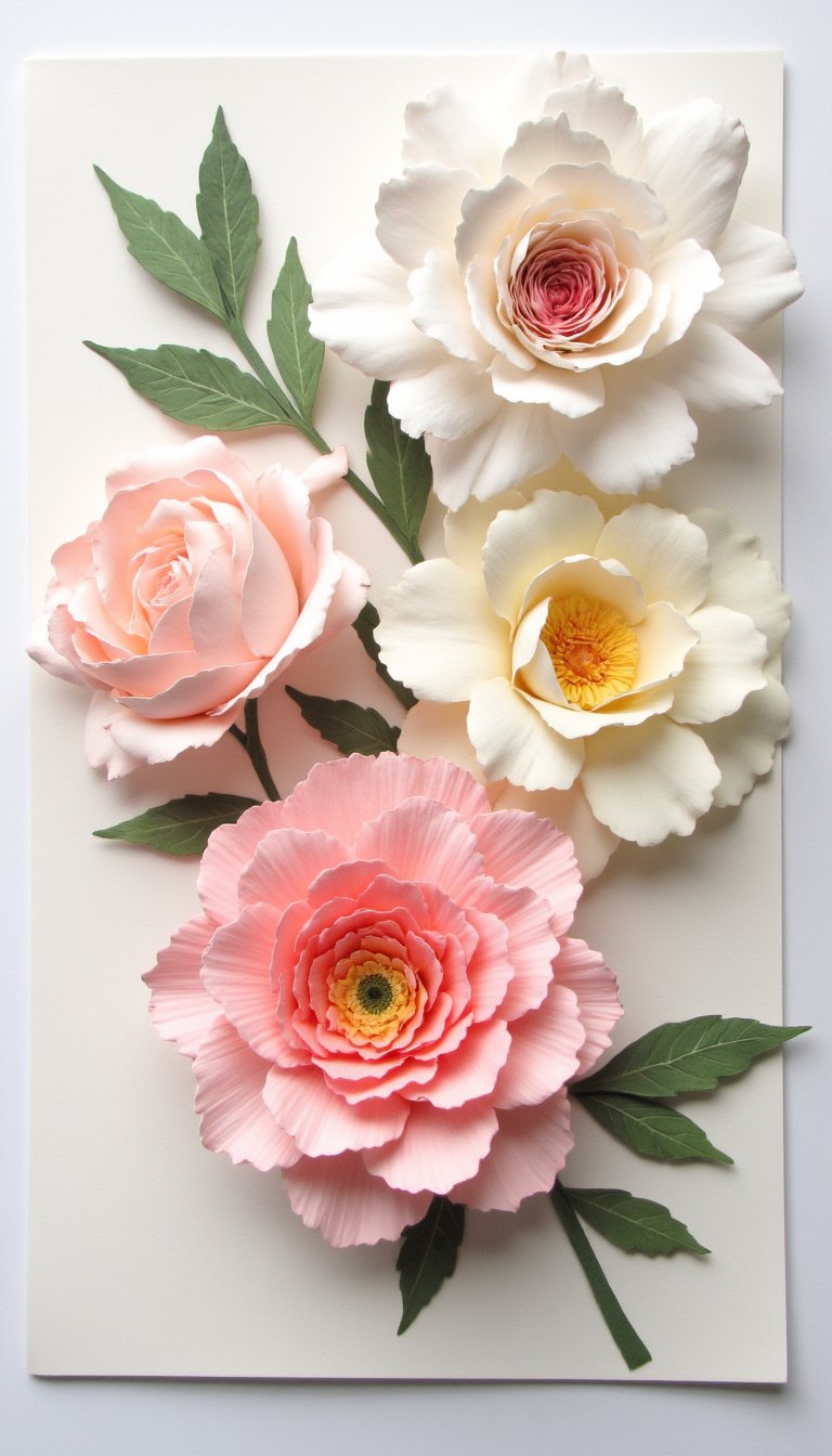 26. Pressed Paper Flower Wall Art