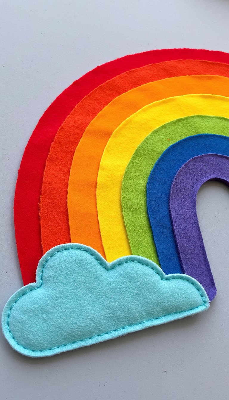 20. Rainbow Felt Board
