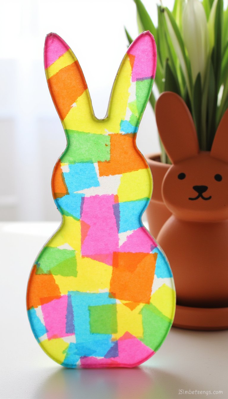 17. Clay Pot Bunny Planters
