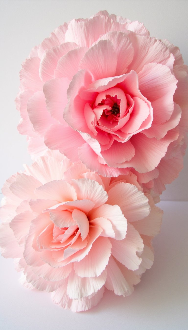 25. Festive Tissue Paper Pom-Pom "Flowers"