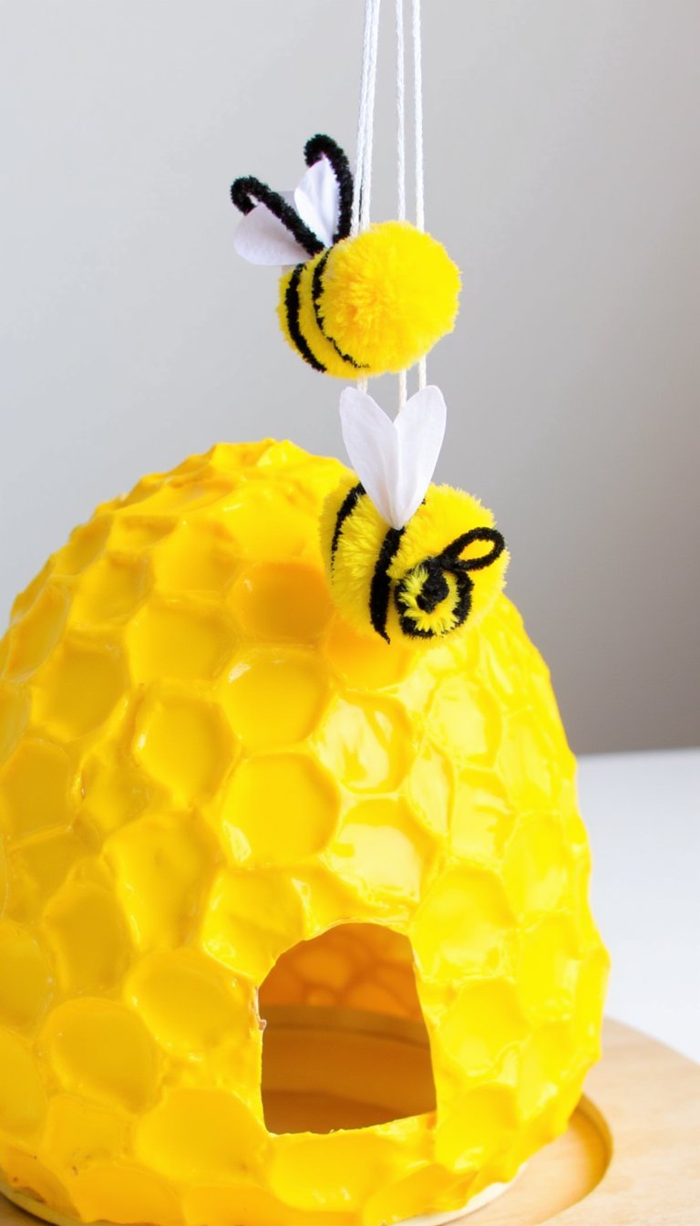 7. Bubble Wrap Beehive & Bees