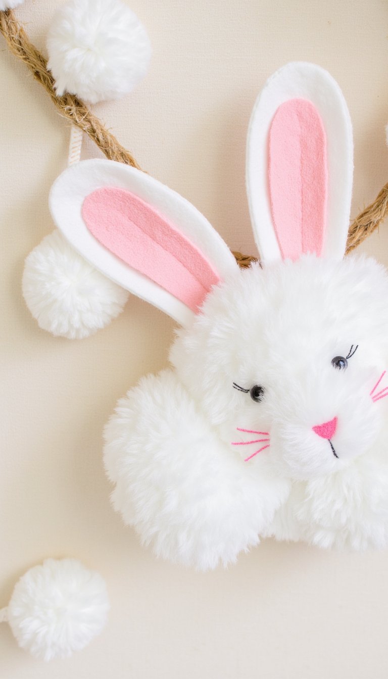 2. Pom-Pom Bunny Garland