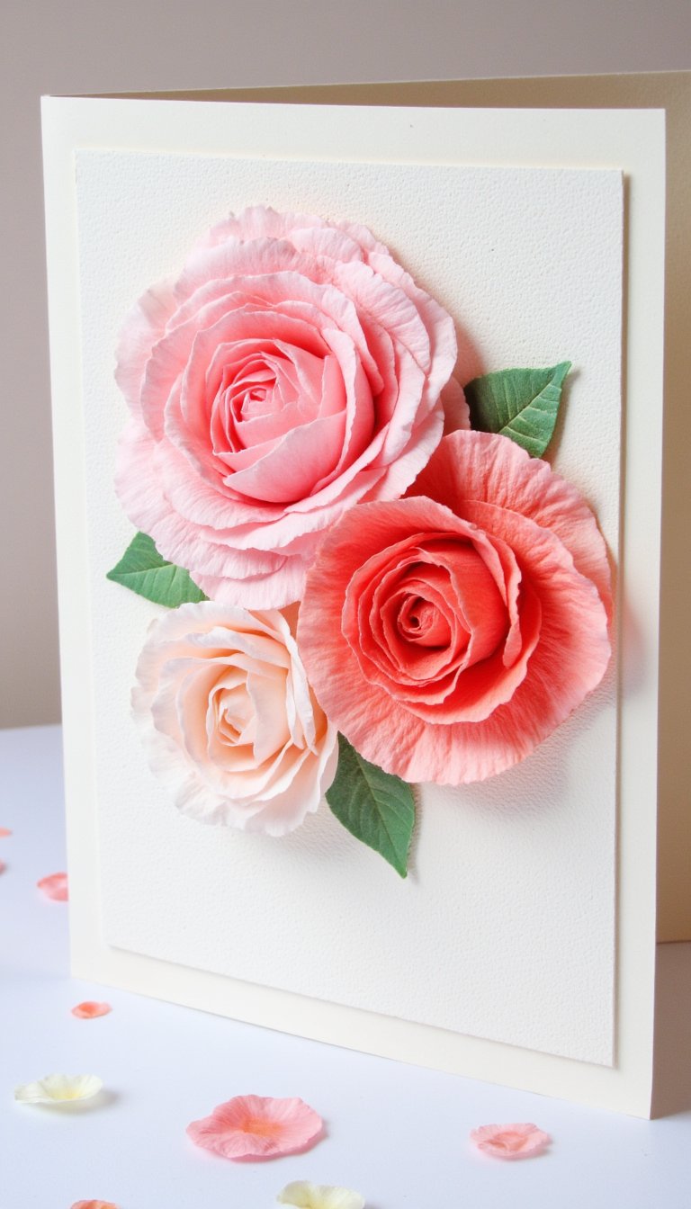 4. Coffee Filter Watercolor Roses