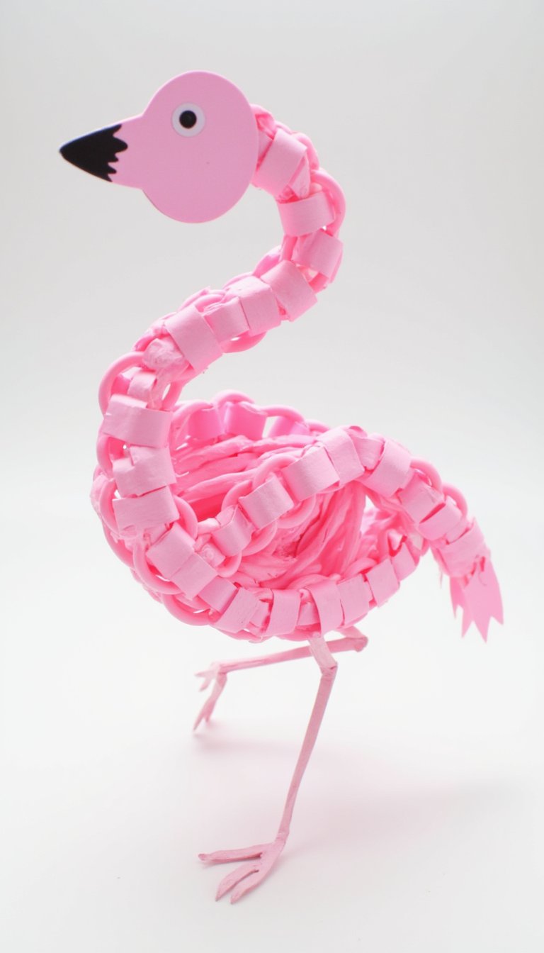 13. Paper Chain Flamingos