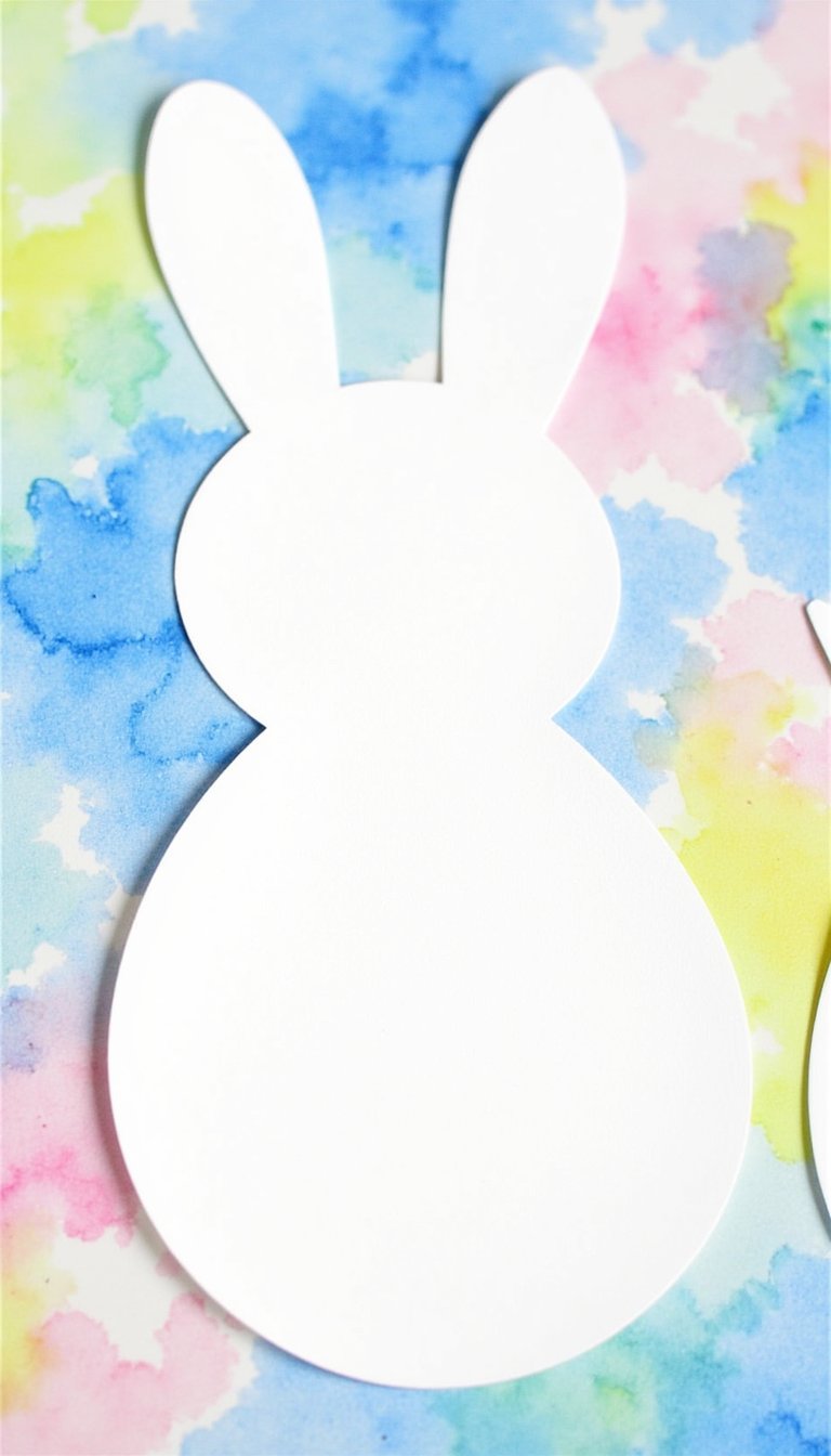 26. Sticker-Resist Watercolor Bunnies