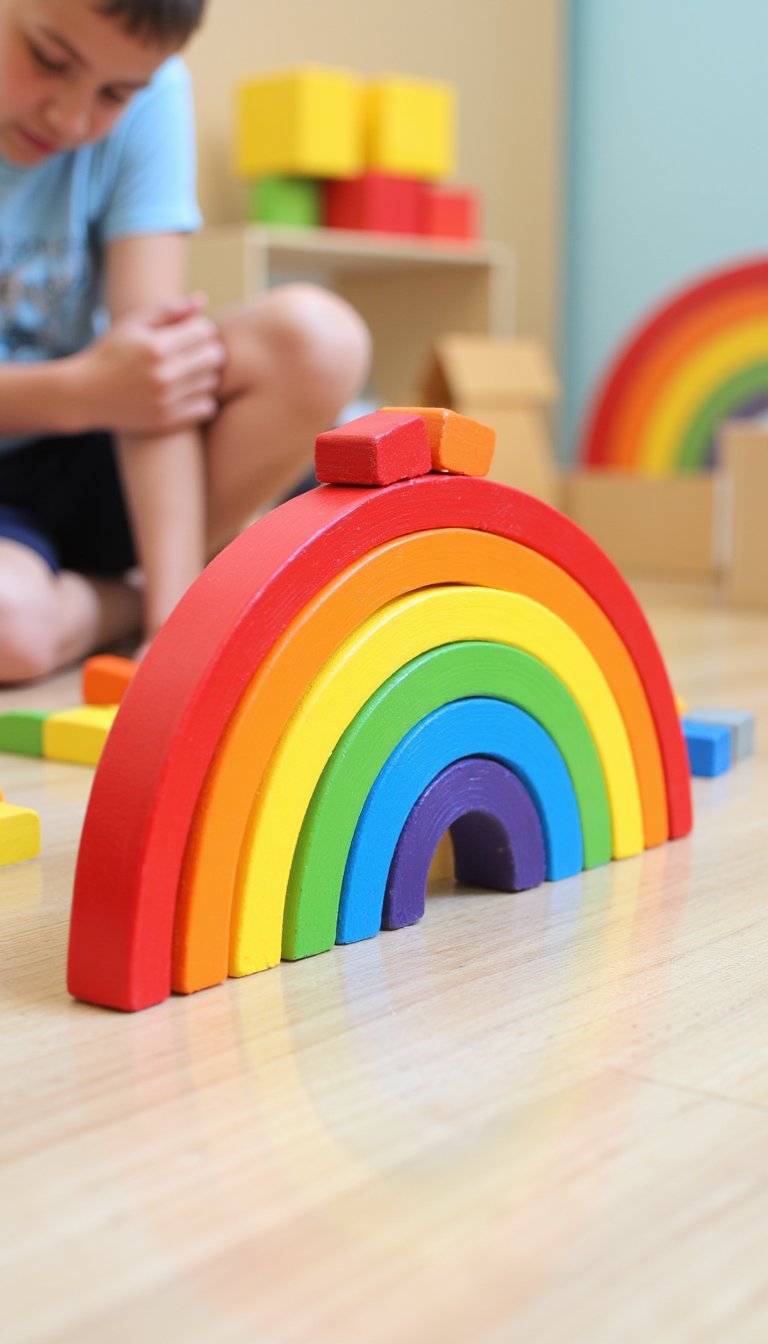 13. Build a Rainbow with Blocks