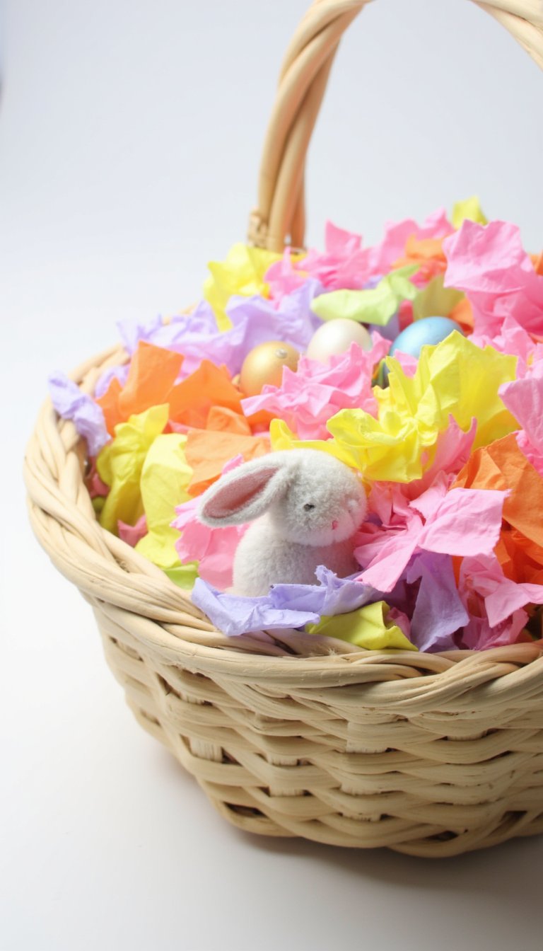 2. Crinkle Paper Sensory Basket