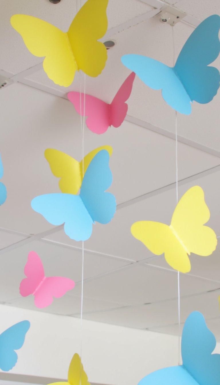 3. 3D Butterflies Fluttering from the Ceiling