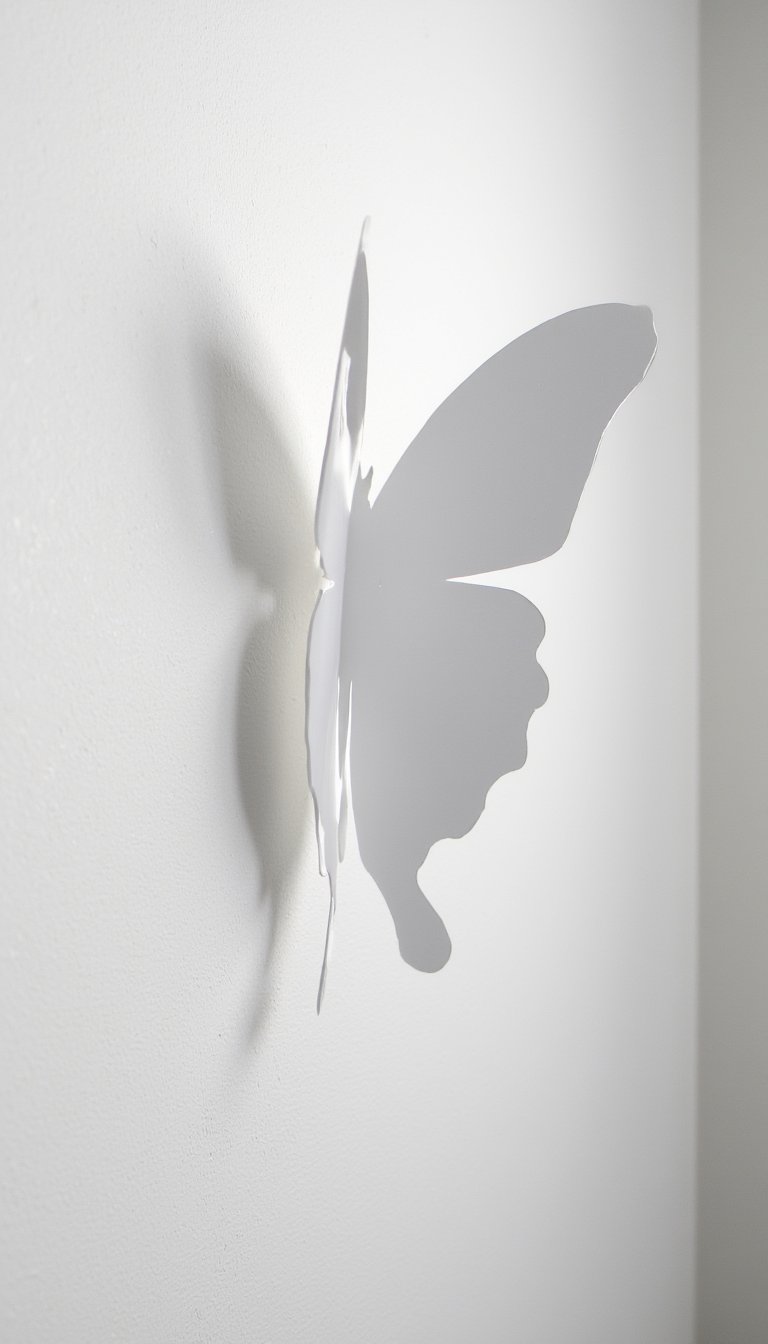 13. Butterfly Wall Decal with 3D Wings
