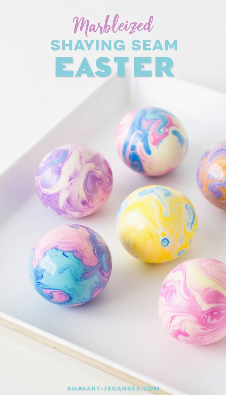 25. Marbleized Shaving Cream Eggs