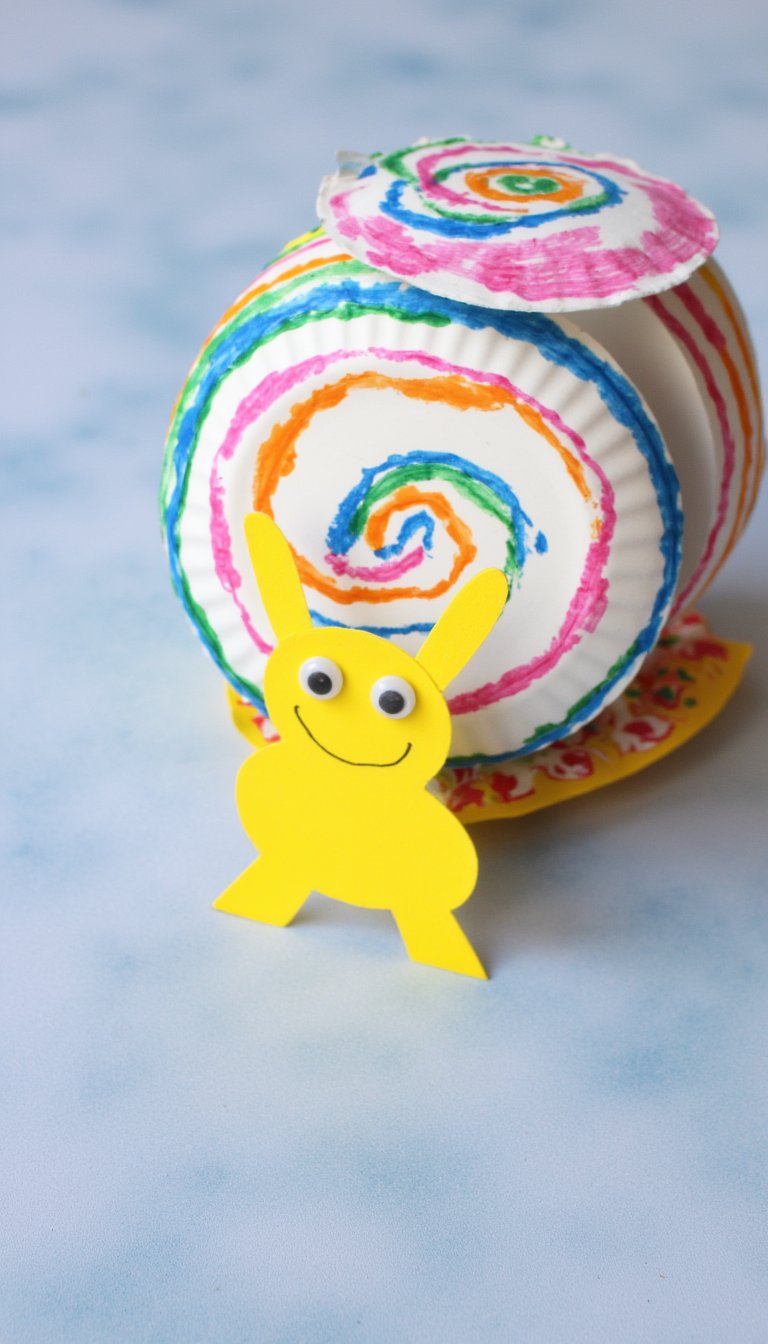 5. Rocking Paper Plate Snails