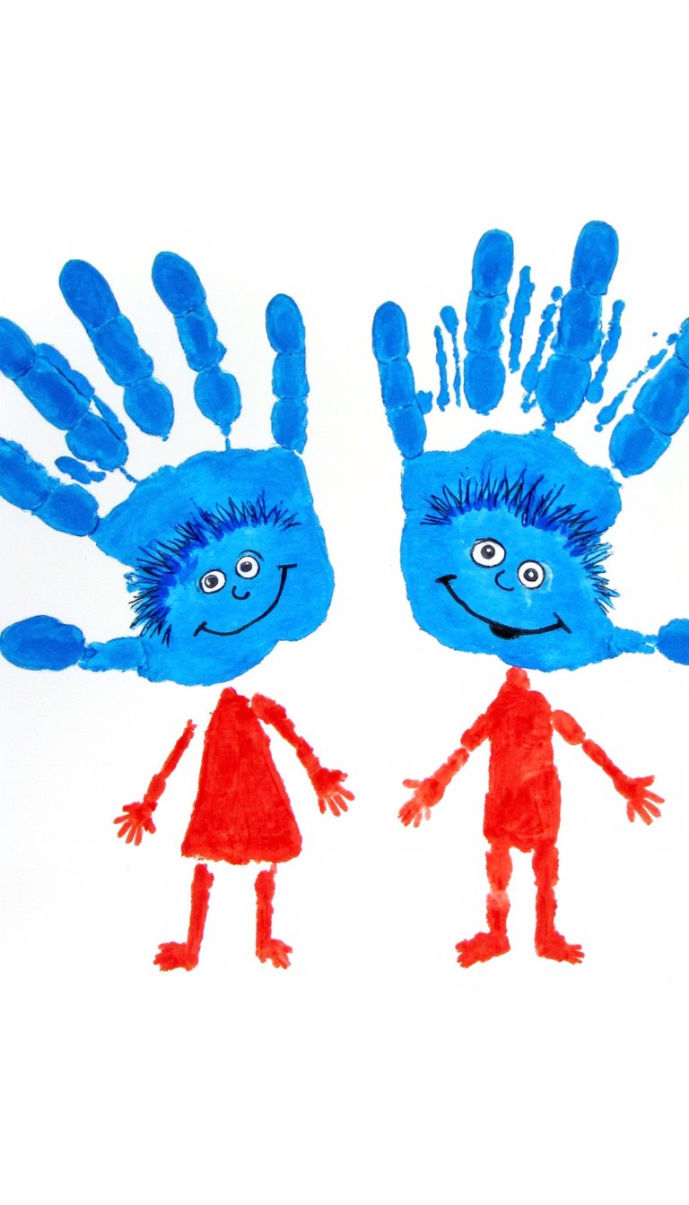 12. Handprint "Thing 1 & Thing 2" from Dr. Seuss