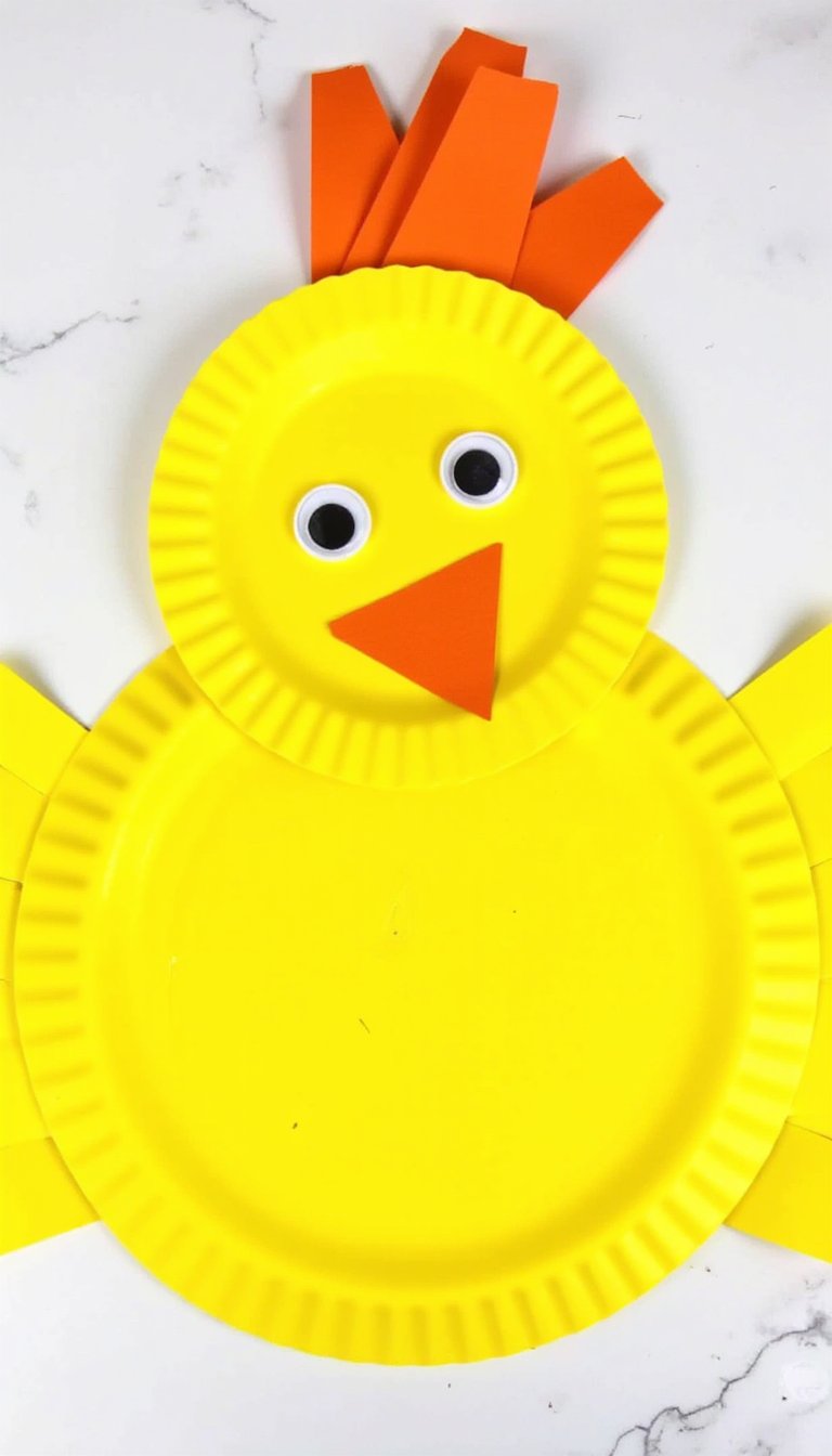 1. Paper Plate Clucking Chicken