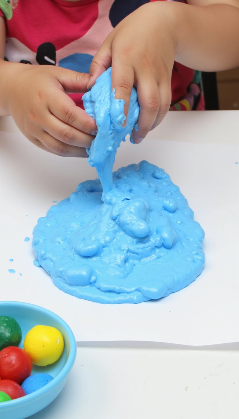 10. Puffy Paint Raindrops