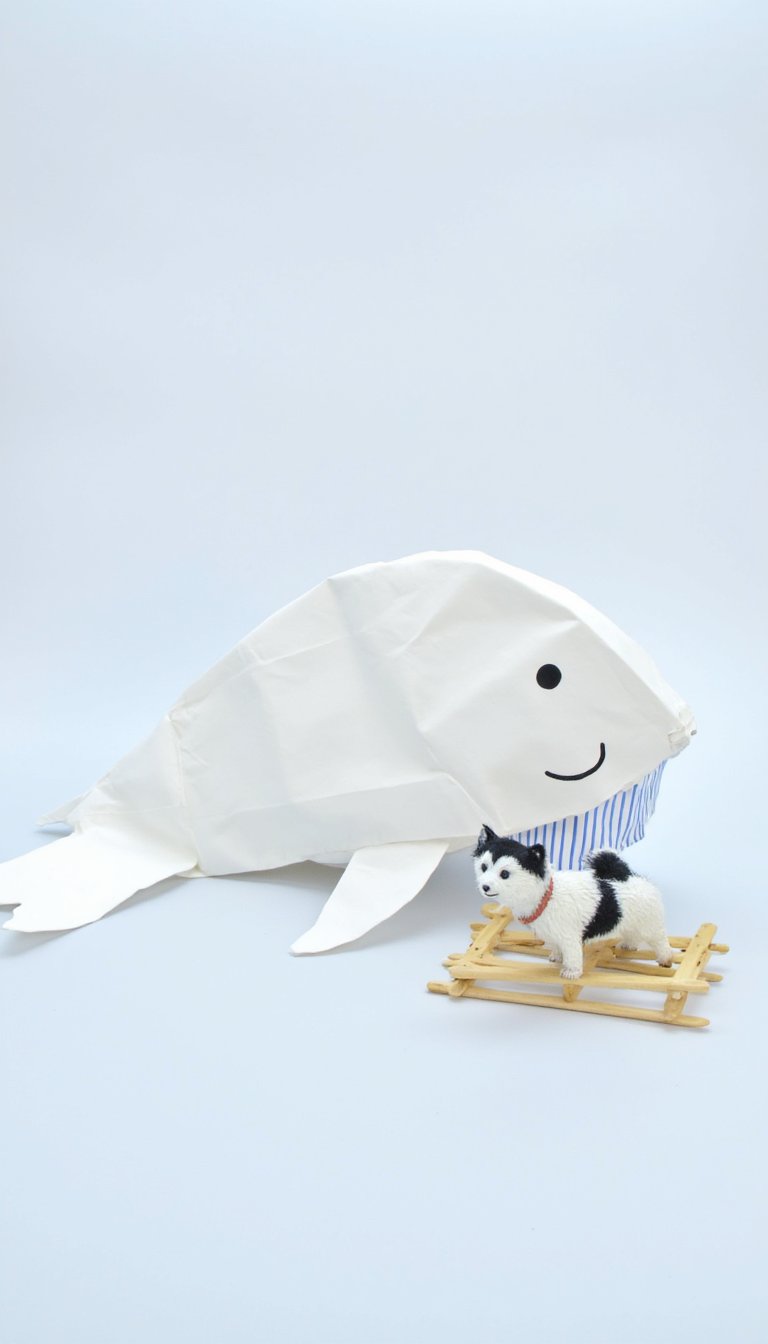 10. Beluga Whale Paper Bag Puppet