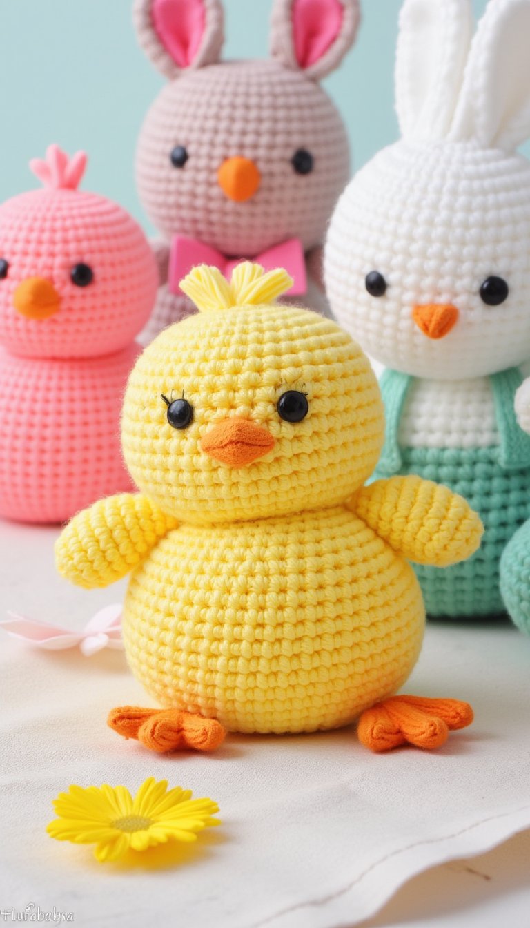 13. Amigurumi Baby Chicks or Bunnies