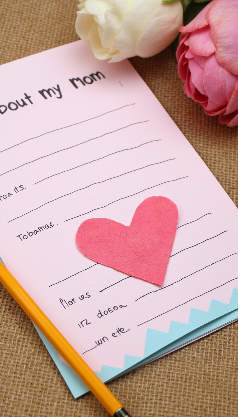 8. "All About My Mom" Fill-in-the-Blank Card