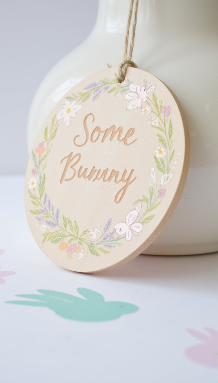 10. "Some Bunny" Cricut Door Sign