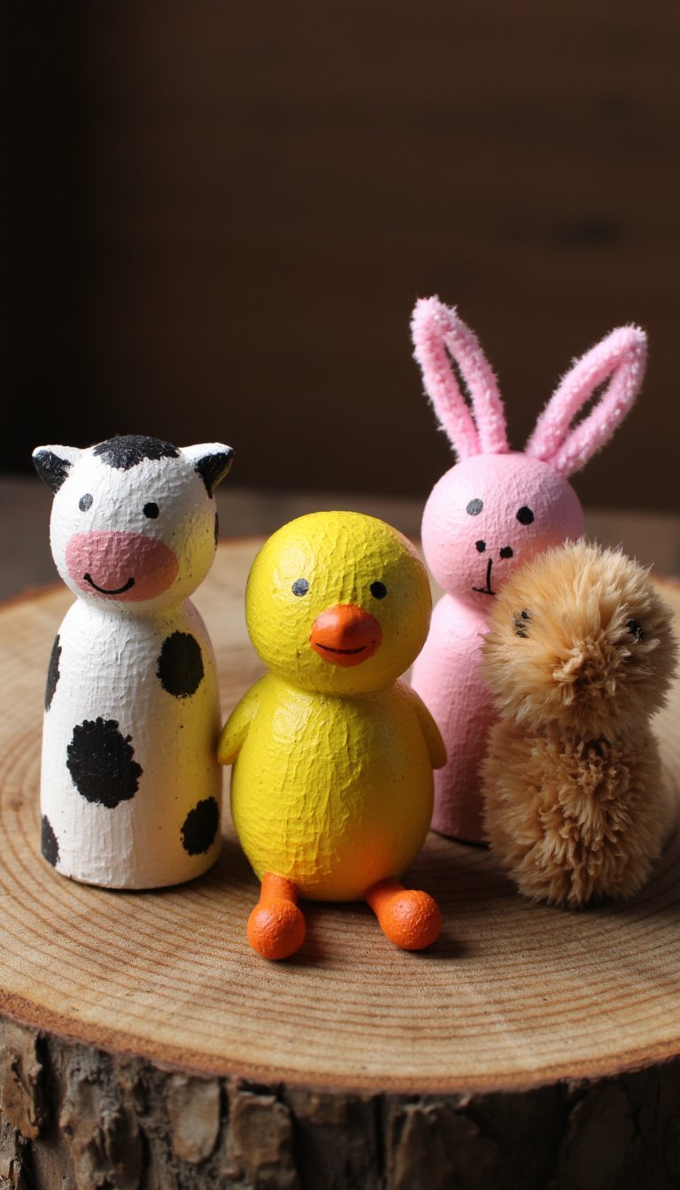 15. "Fuzzy" Pipe Cleaner Bunnies