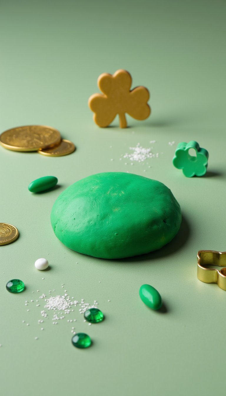 7. Green Play Dough Invitation