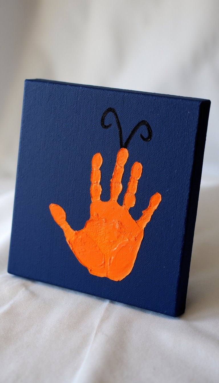 12. Handprint or Footprint Art Canvas