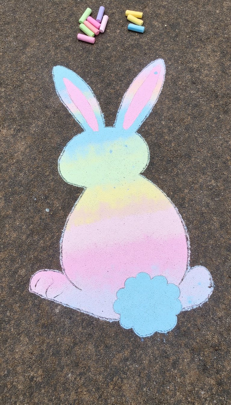 6. The Life-Size Easter Bunny Silhouette