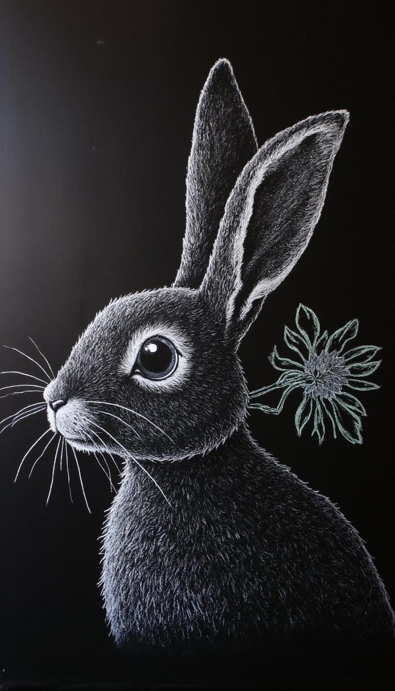 15. A Bunny's Profile Portrait