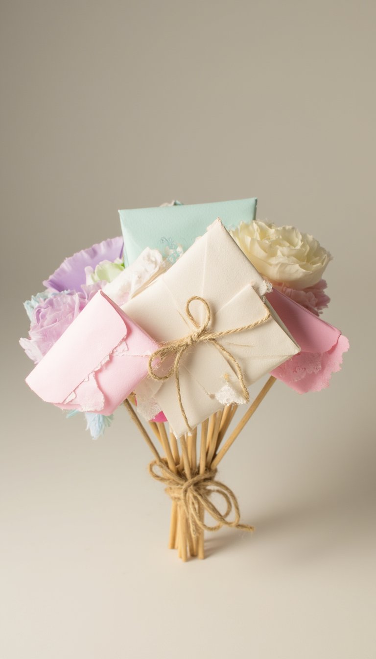 12. The "Date Night" Envelope Bouquet