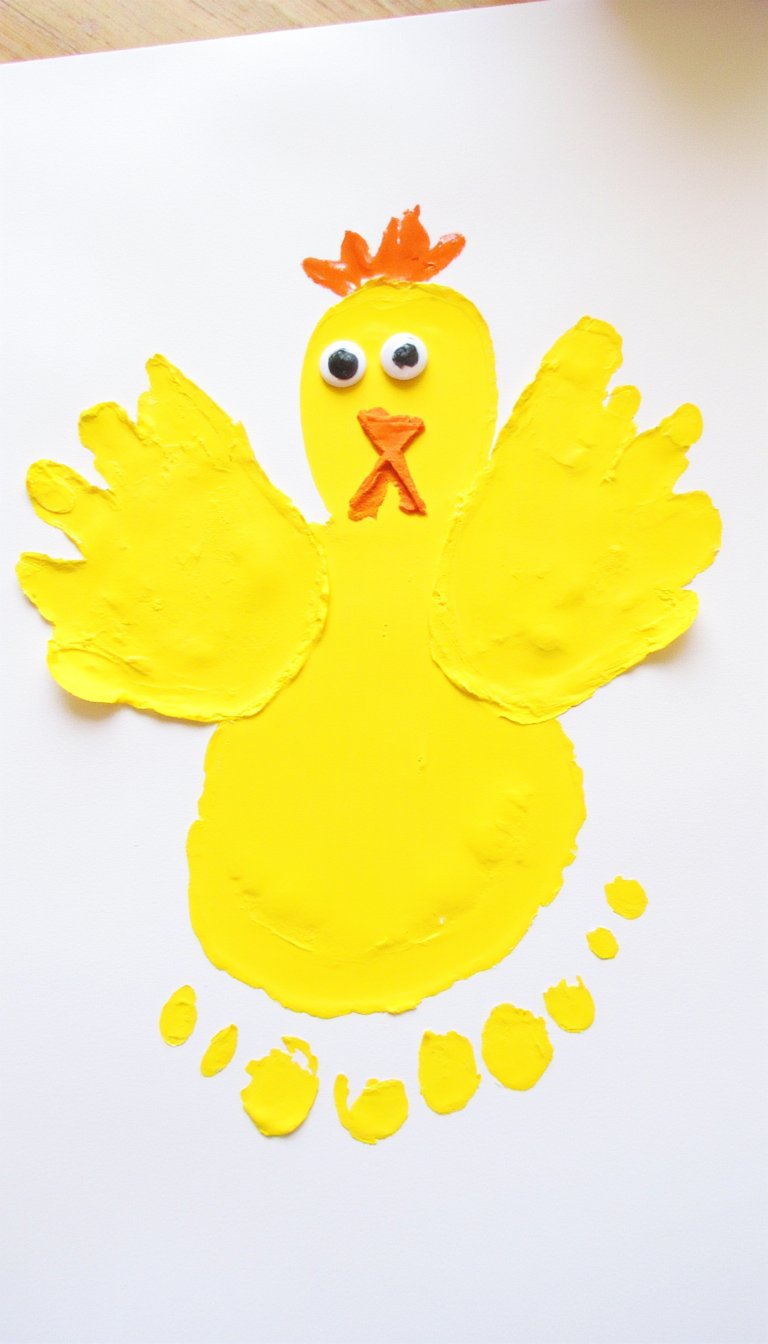 2. Handprint & Footprint Chickens