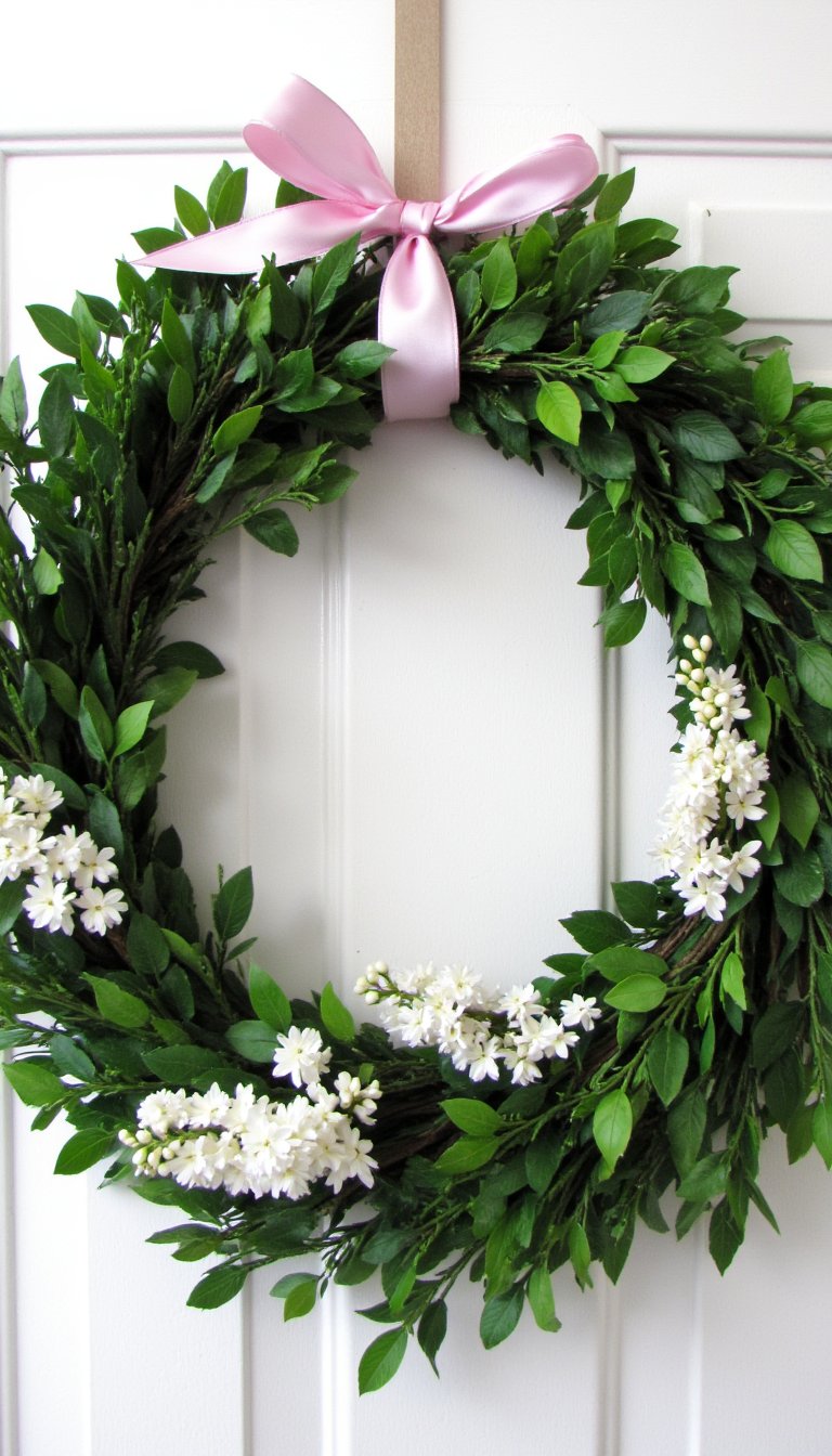 1. The Classic Faux Boxwood Wreath