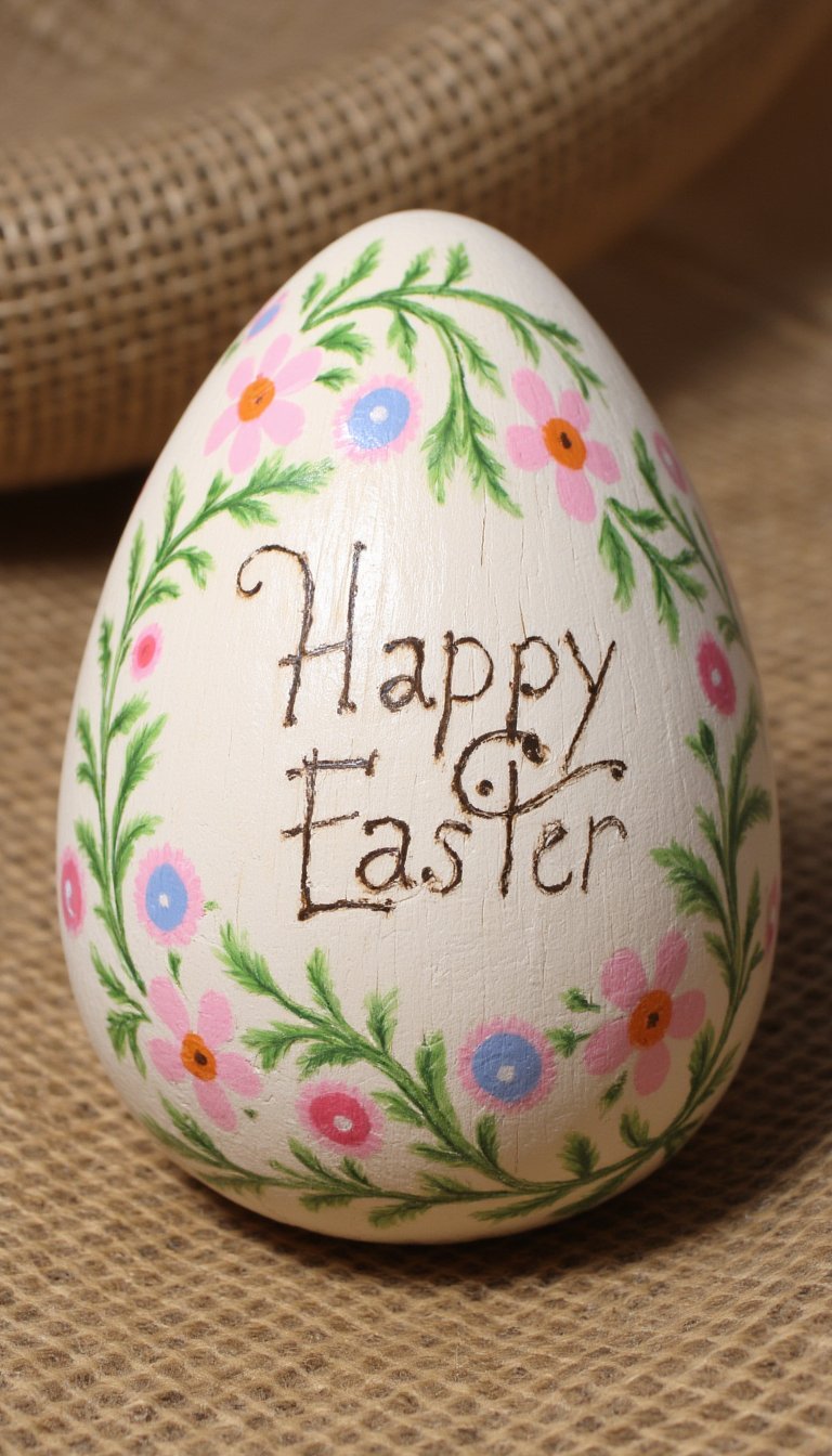 1. Personalized Wooden Easter Egg Signs