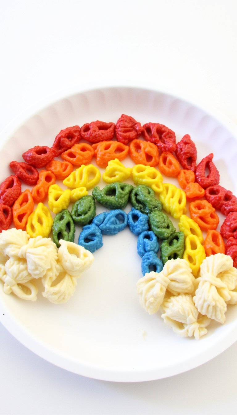 7. Pasta Rainbow Collage