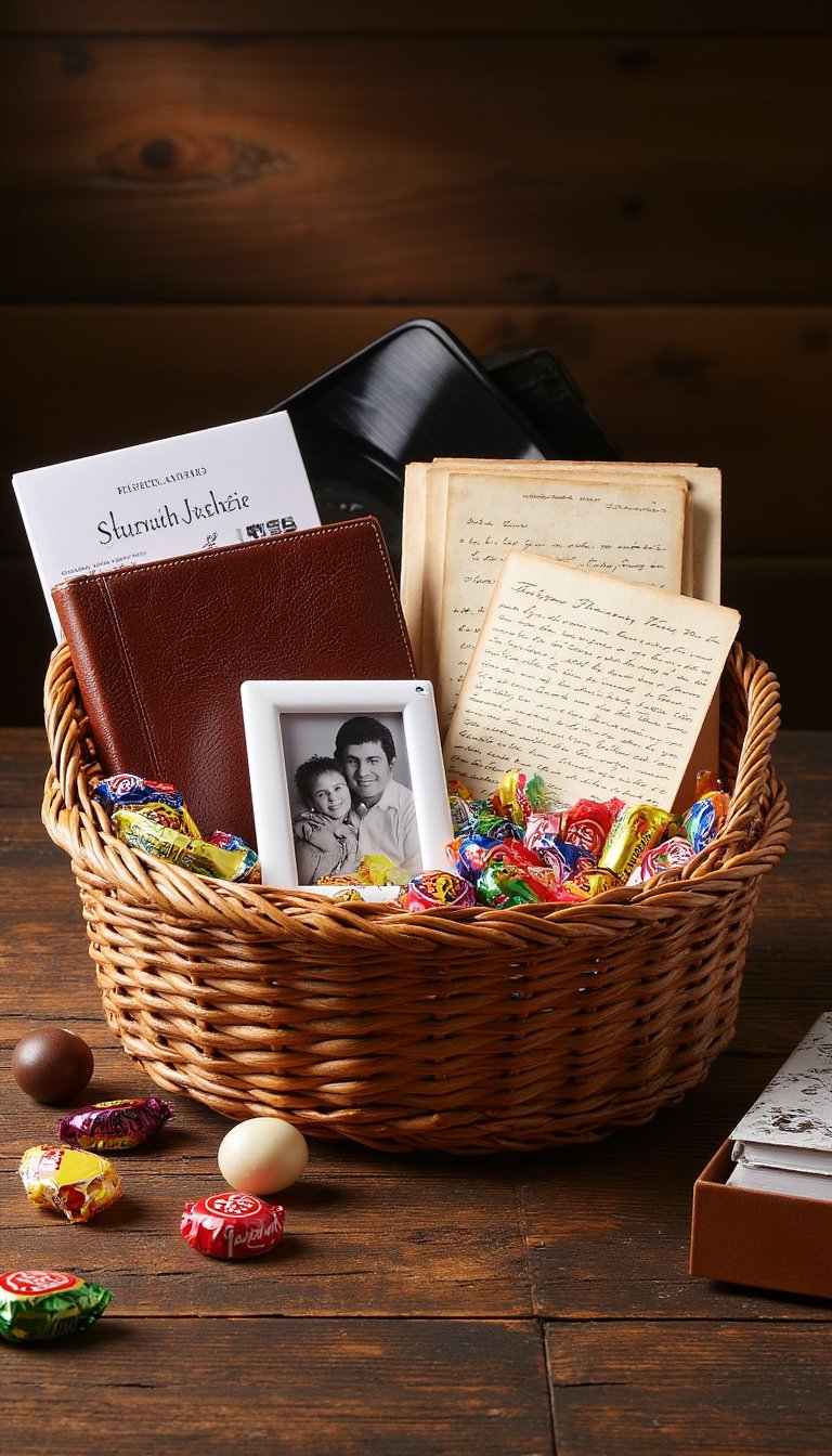 12. The "Sweet Nostalgia" Memory Lane Basket