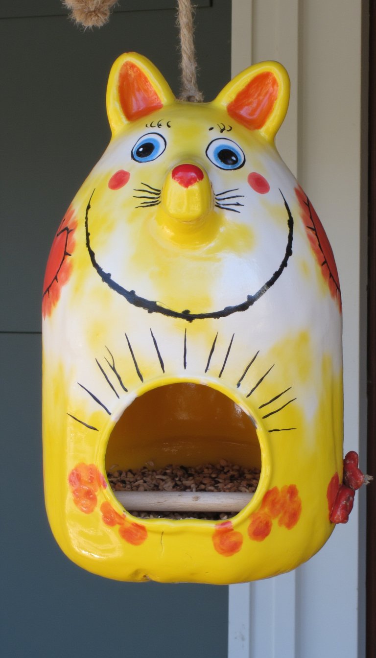 12. Majestic Bird Feeder from a Jug
