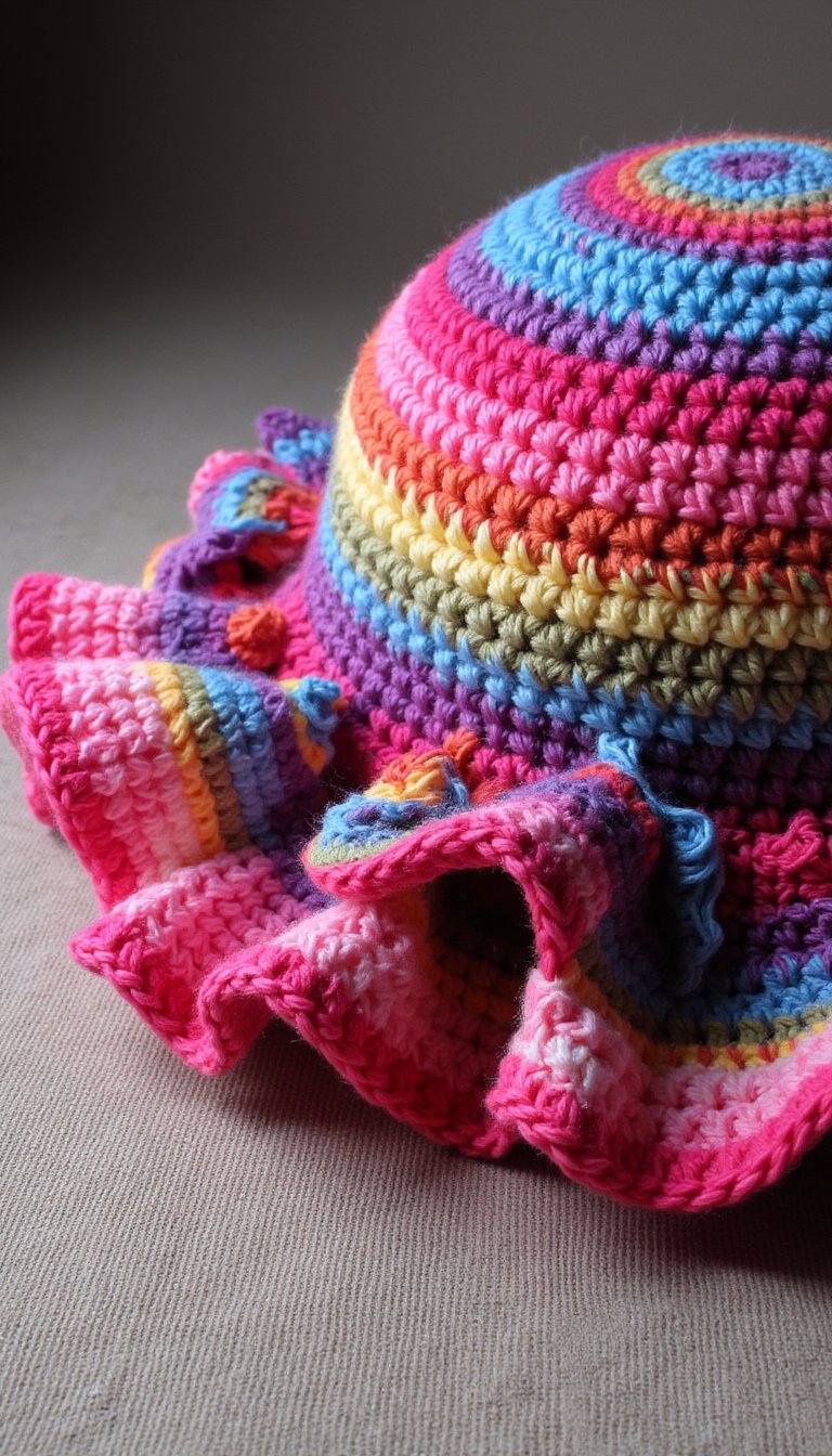 20. The Jellyfish Ruffle Hat