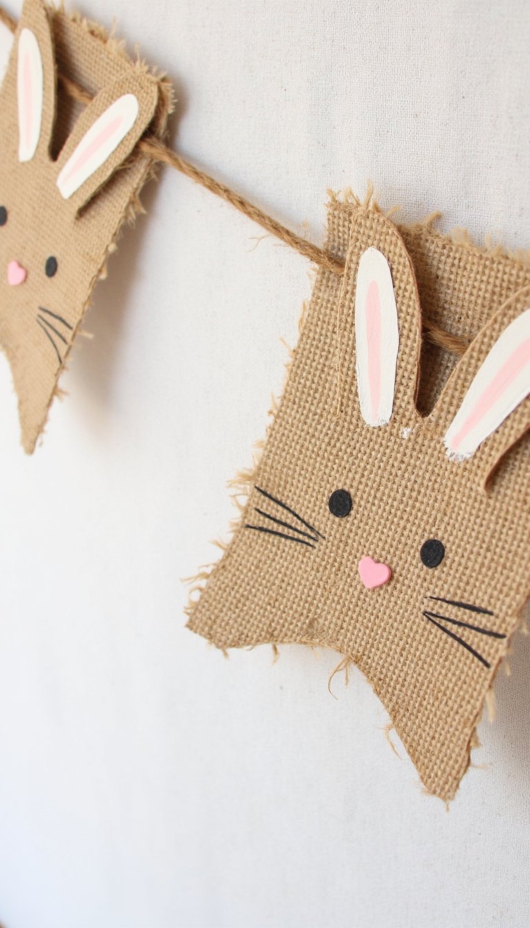 4. Bunny Burlap Banner