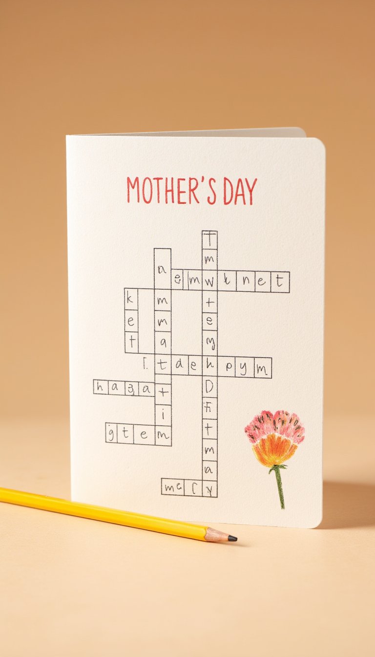 20. Crossword or Word Search Card