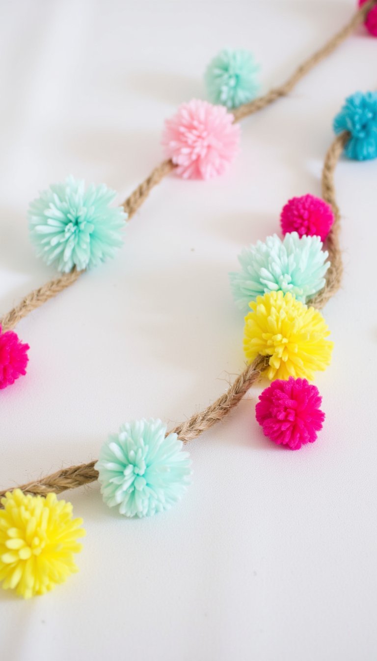 6. Pom-Pom Easter Egg Garland
