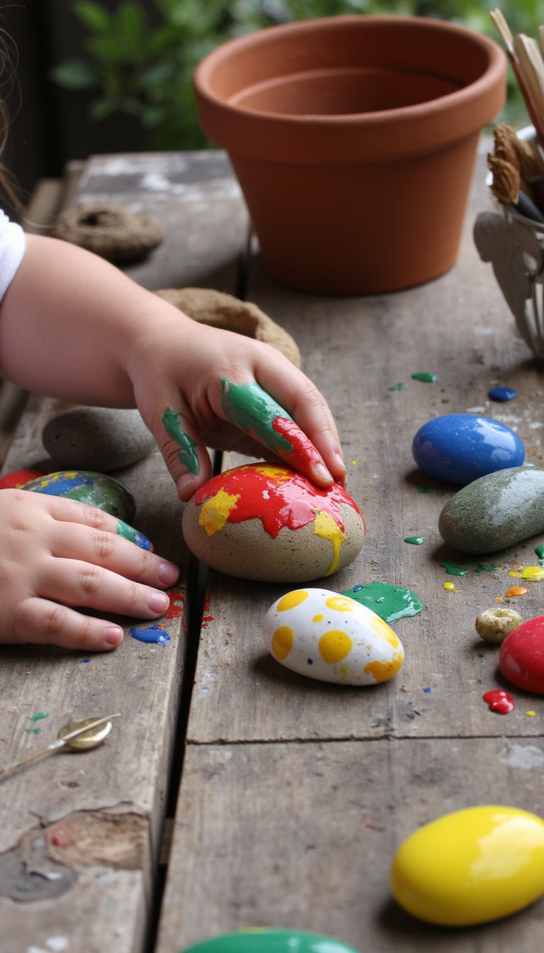 15. Painted Rock Easter Eggs