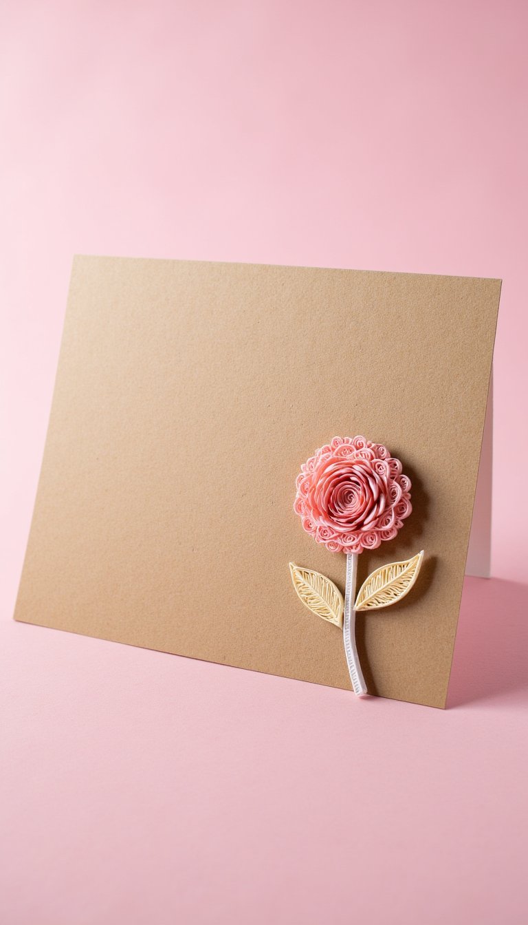 7. Quilled Paper Art Card