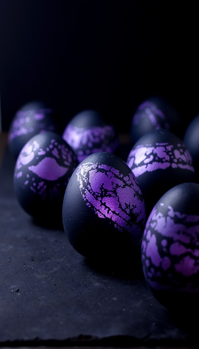 27. Bleach Pen Decorated Eggs