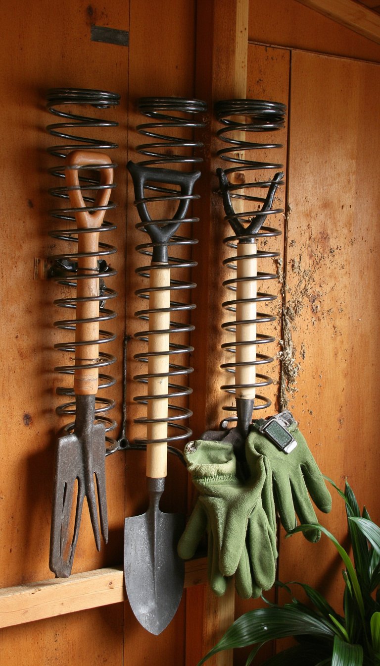 14. A Garden Tool Organizer for the Shed