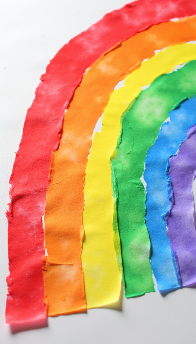 15. Bleeding Tissue Paper Rainbows