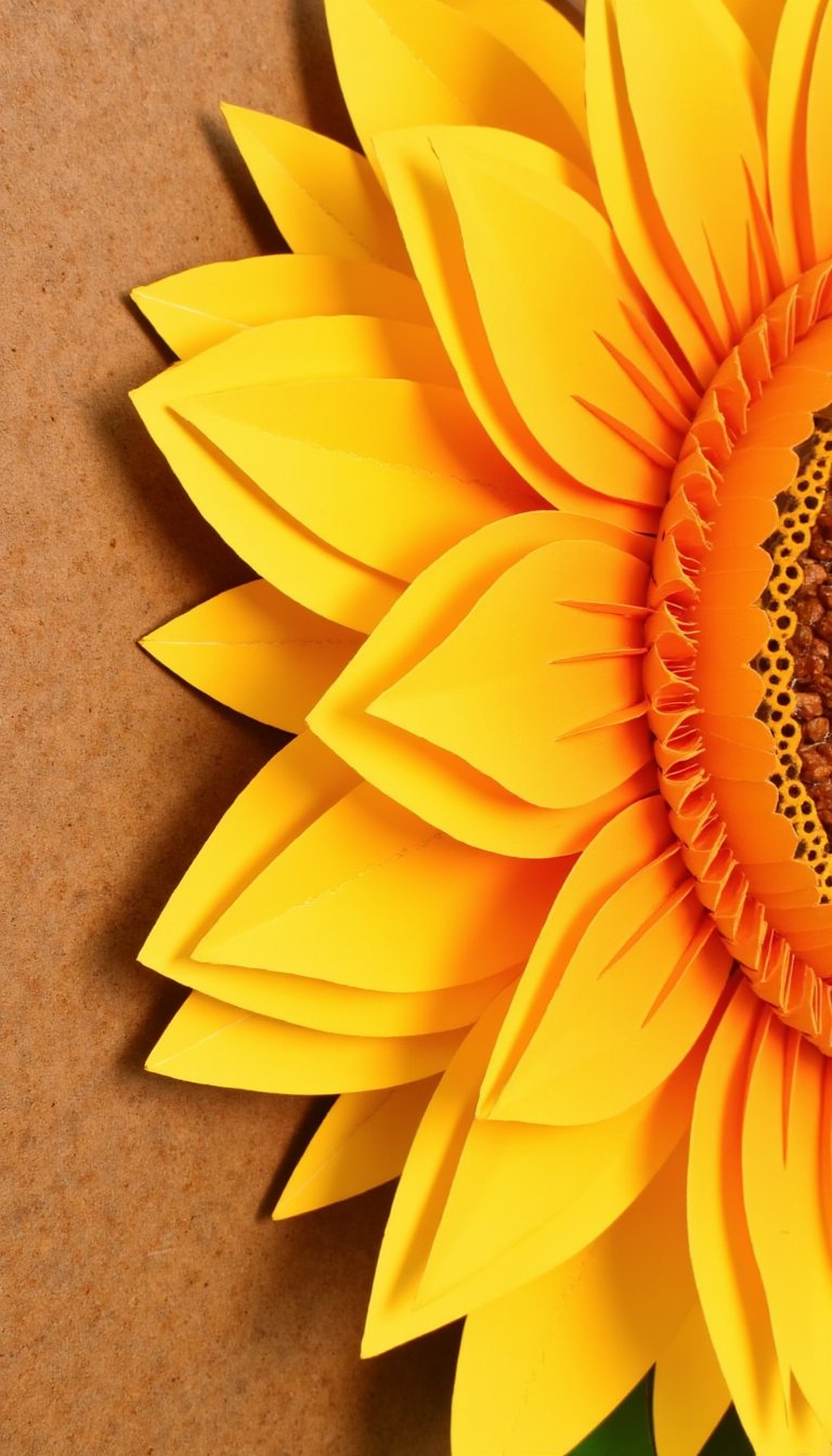 26. Giant Paper Sunflower for the Wall