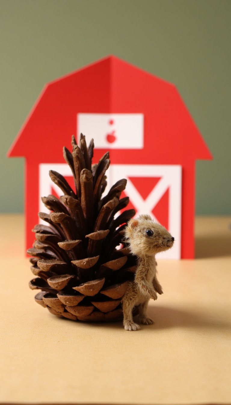 8. Pine Cone Porcupine... or Hedgehog!