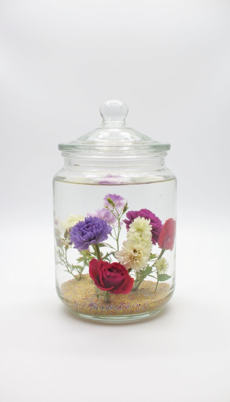 9. A "Garden in a Globe" Snow Globe DIY