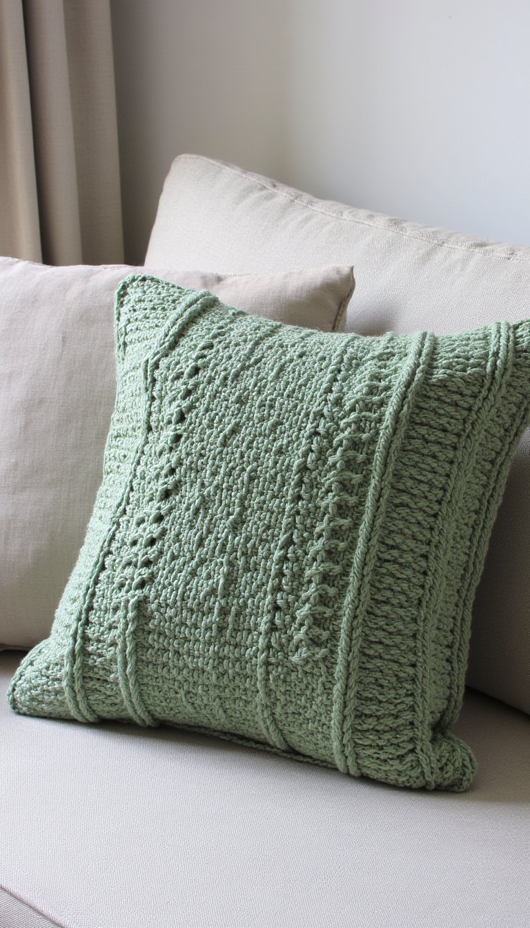 10. A Textured Throw Pillow Cover