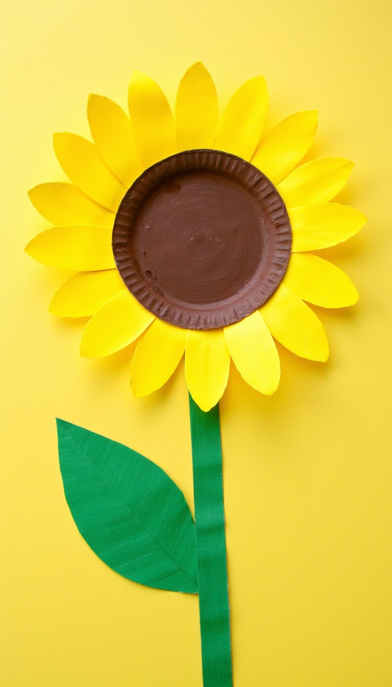 19. Fun Paper Plate Sunflowers